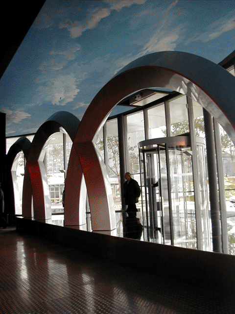 Eingang Audipavillion